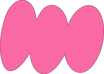 Playful wavy abstract shape