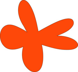 Dynamic starburst abstract element