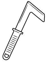 backyard gardening equipment coloring page