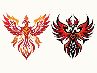 Tribal tattoo design with wings, a vector illustration of a black tribal eagle with spread wings, is a strong symbol and artful tattoo design