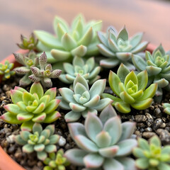 Macetas de plantas suculentas