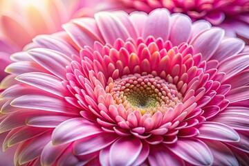 Pink Petals Macro Close-up Floral Photography AI Art