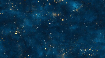 A deep-blue cosmos speckled with golden glitter.