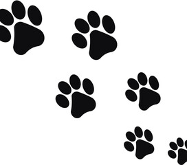 dog footprint paw icon 