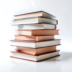 a stack of books isolated on white background.jpg