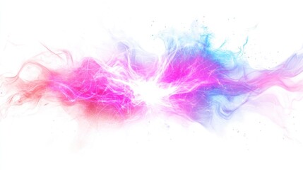 Fototapeta premium Abstract energy explosion, vibrant colors