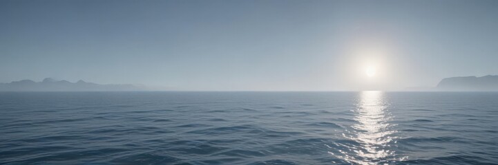 Obraz premium Gentle, fading blue gradient; ethereal ocean feeling Abstract, peaceful, serene , color, turquoise