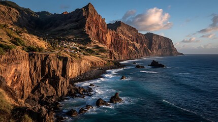 Obraz premium Dramatic Coastal Cliffs