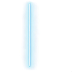 Neon Light Bar, Glowing Blue Line, Light Tube, Vertical Neon Stripe, Illuminated Bar, Electric Blue Glow, Single Neon Element, Bright Line Light, Azure Light Stick, Modern Neon Accent