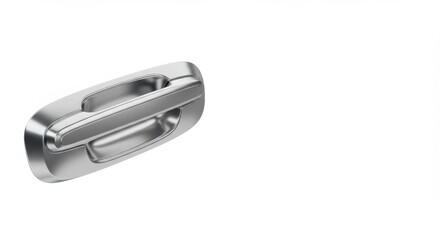 High-Quality Exterior Car Door Handle 3D Render Modern Automotive Part Design
