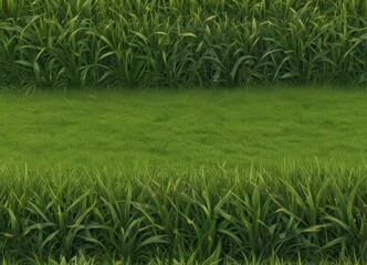 Obraz premium Realistic grass border, seamless vector pattern Perfect for nature-themed projects , texture, vegetation, grass