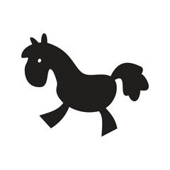 horse silhouette vector