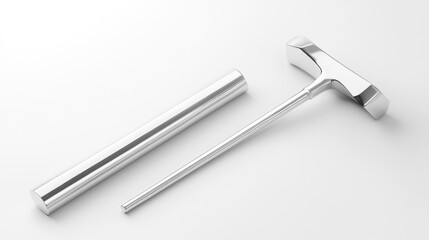 Sleek, modern metal hammer and mallet