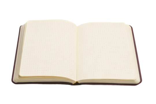 Open notebook with blank pages (1)