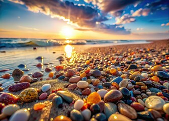 Surreal Beach Day Dreamy Stones