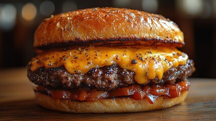 Two grilled cheese sandwiches in a close - up shot, with the top slice slightly ajar to show golden - brown spots and melted cheddar. Dark wood background adds depth.