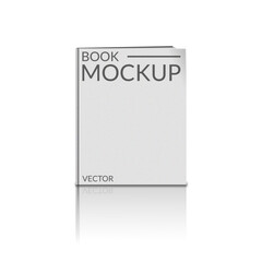 PAPER MOCKUP 135 WITH THEMES OF MODERN BLANK BOOK VECTOR FOR BRANDING OR PRESENTATIONS