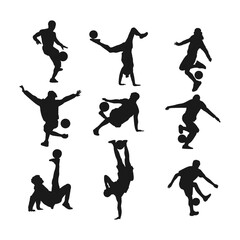silhouette freestyle soccer collection set