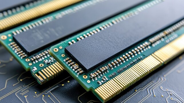 HighPerformance RAM Modules CloseUp.