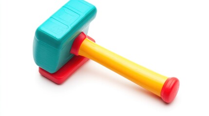 Colorful plastic toy hammer