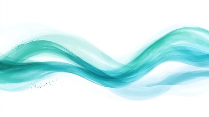 Fototapeta premium Abstract teal wave design