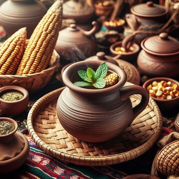 Peruvian Mu&ntilde;a in highland markets
