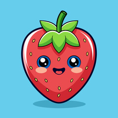 vector illustration of a strawberry