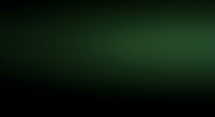 Fototapeta premium Abstract Dark Green Gradient Background With Light Transition For Design