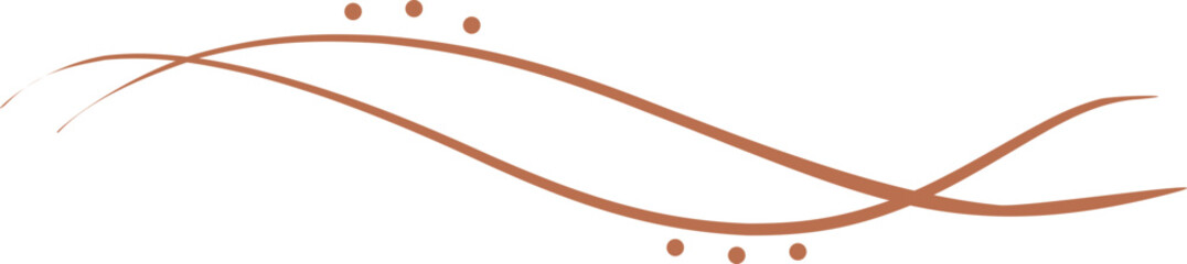 Elegant Decorative Wavy Line Element