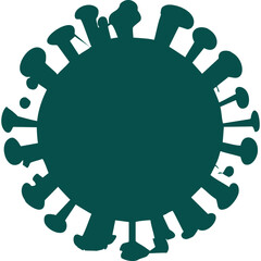 Silhouette Virus Shape