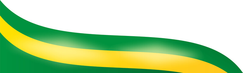 Brazil Flag Corner Border Illustration