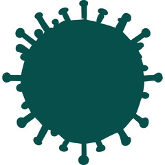 Silhouette Virus Shape