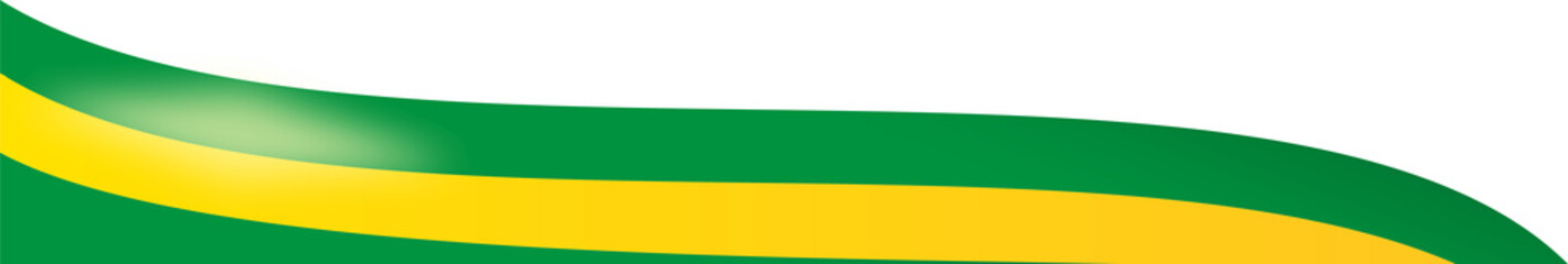 Obraz premium Brazil Flag Corner Border Illustration