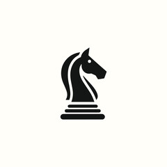 Chess horse logo
