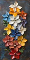  Colorful Floral Wall Art with Mixed Flowers