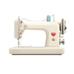 sewing machine isolated on white