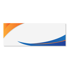 Abstract background blue orange banner presentation elegant 