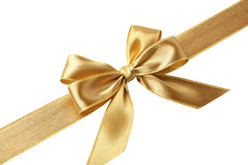 Fototapeta premium gold ribbon bow