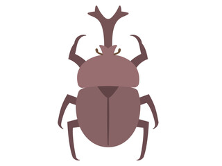 虫_ナチュラルフラット_カブトムシ