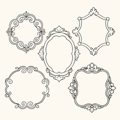 Obraz premium set of decorative frames