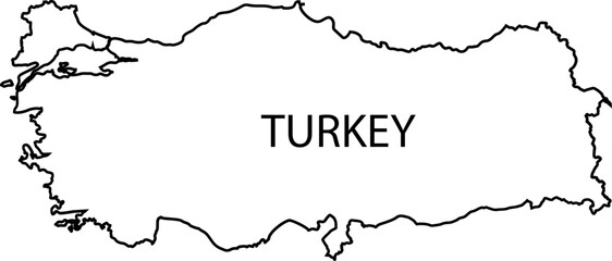 Turkey Map And Flag Design Image