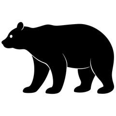 Obraz premium black silhouette of a Koala Bear animal 