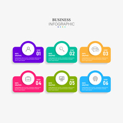 Presentation business infographic template vector.
