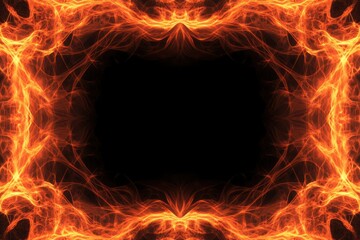 Abstract fire frame design