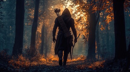 Autumnal Archer Forest Path Adventure.