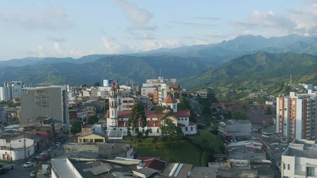 Cathedral Replica at Manizales Colombia From Chipre Tower. Nuestra Se&ntilde;ora del Rosario