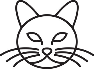 Cat   simple icon. Vector ICON all icon Viktor