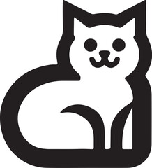 Cat   simple icon. Vector ICON all icon Viktor