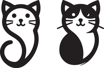 Cat   simple icon. Vector ICON all icon Viktor