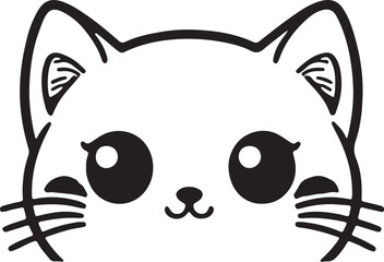 Cat   simple icon. Vector ICON all icon Viktor